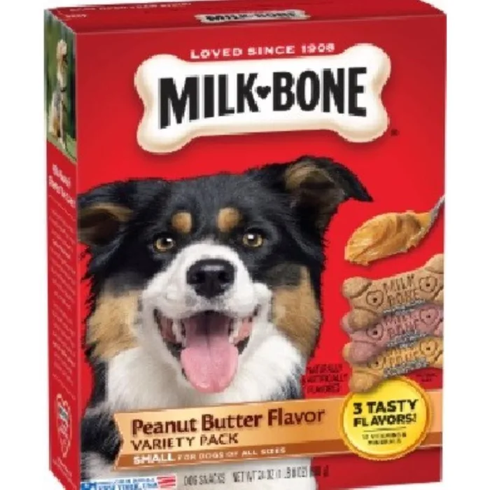 JM Smucker's MilkBone Peanut Butter Biscuit For Dogs 24 oz 15.88 in. 1 pk (Pack of 6)