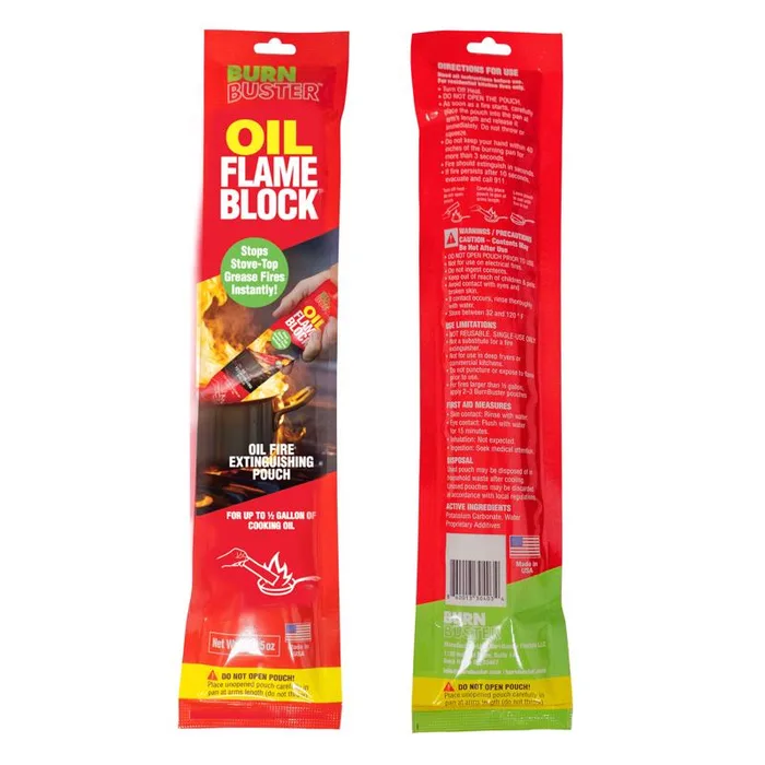 BurnBuster 5 oz Fire Suppressant Sachet For Kitchen