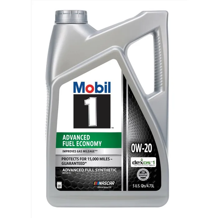 Mobil 1 0W-20 Gasoline Synthetic Motor Oil 5 qt (Pack of 3)