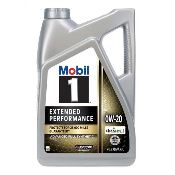 Mobil 1 Extended Peformance 0W-20 Gasoline Synthetic Motor Oil 5 qt (Pack of 3)