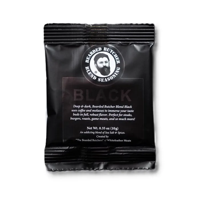 Bearded Butchers Black Seasoning 0.35 oz (Pack of 30)