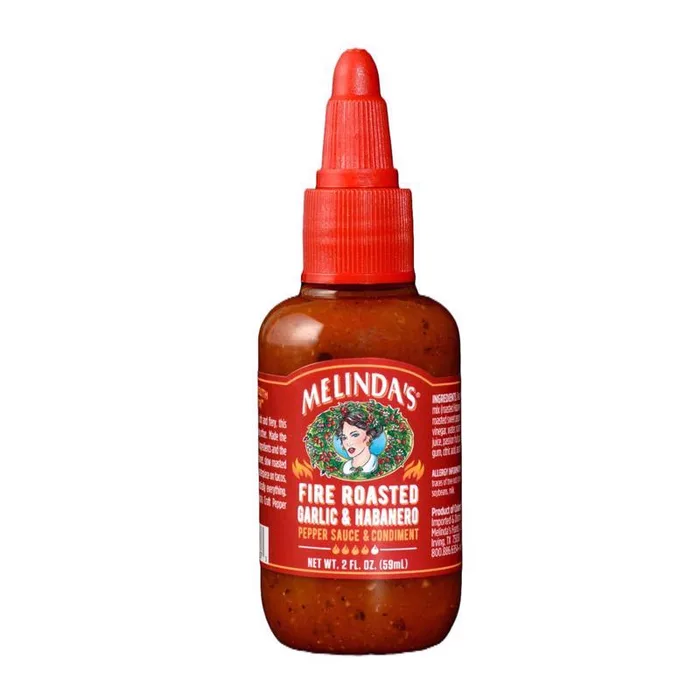 Melinda's Foods Fire Roasted Garlic and Habanero Hot Sauce 2 oz (Pack of 40)
