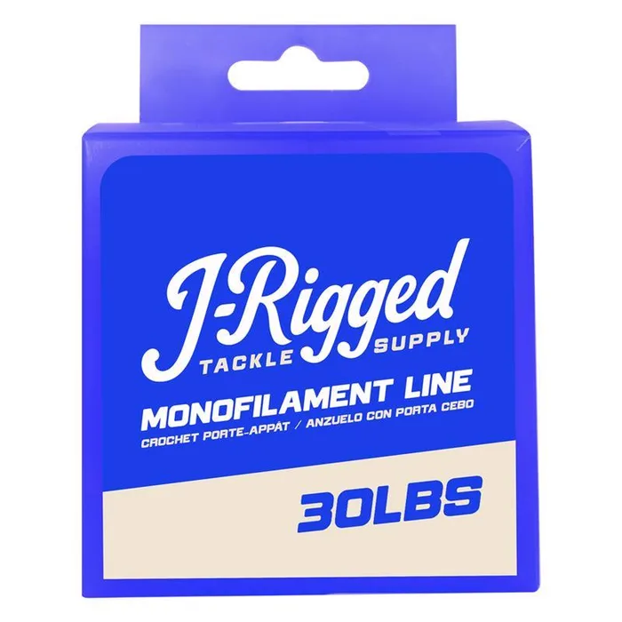 J- RIgged 30 lb. cap. Monofilament Fishing Line 185 yd