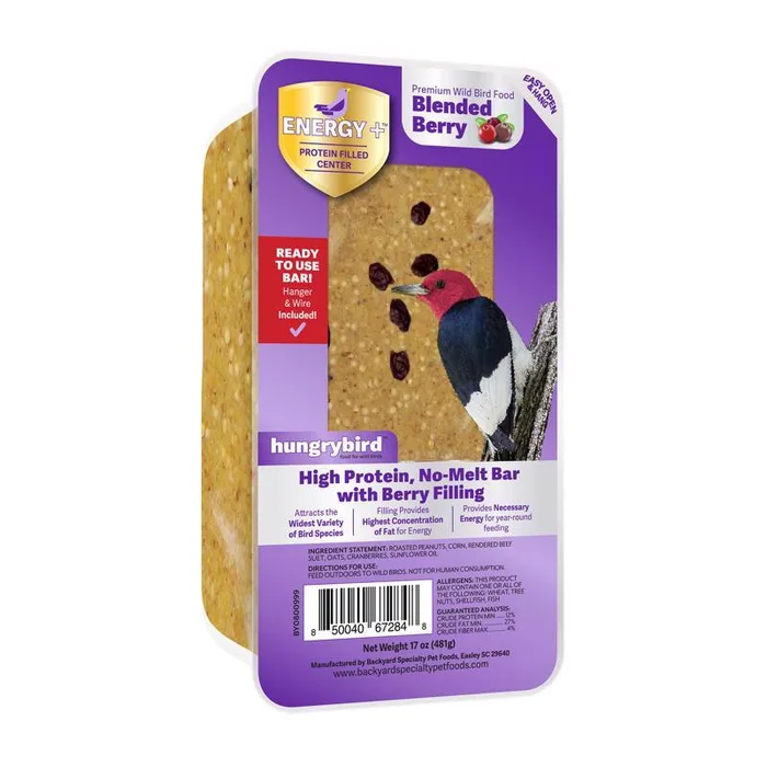 Hungrybird Wild Bird Treat Bar 17 oz (Pack of 8)