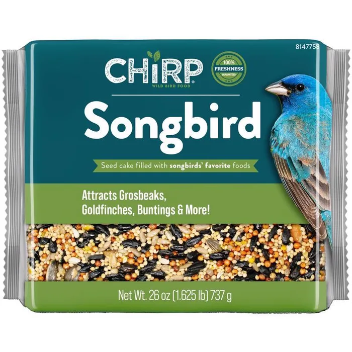Chirp Songbird Wild Bird Seed Cake 26 oz (Pack of 6)