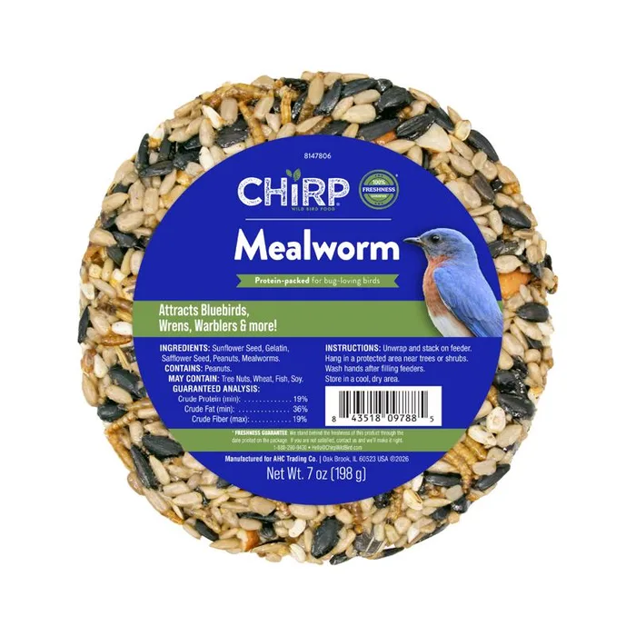 Chirp Mealworms Wild Bird Food 7 oz (Pack of 6)