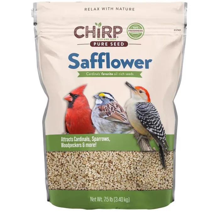 Chirp Pure Seed Safflower Wild Bird Food 7.5 lb