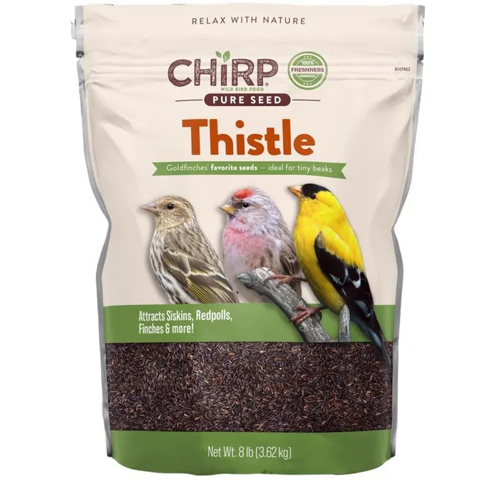 Chirp Pure Seed Thistle Seed Wild Bird Food 8 lb