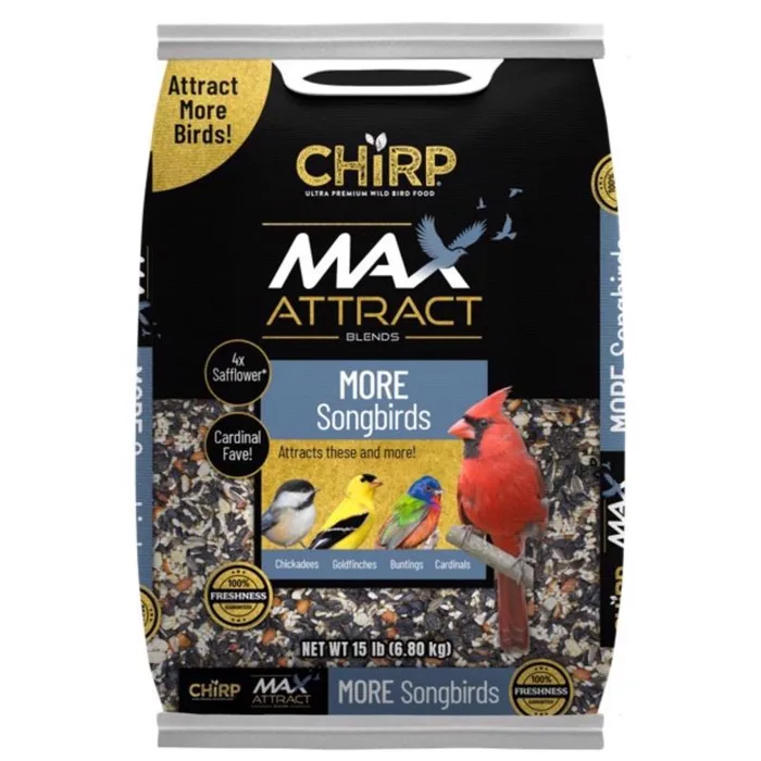 Chirp Max Attract Songbird Wild Bird Food 15 lb
