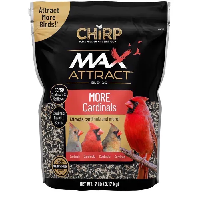 Chirp Max Attract Max Cardinal Wild Bird Food 7 lb (Pack of 4)