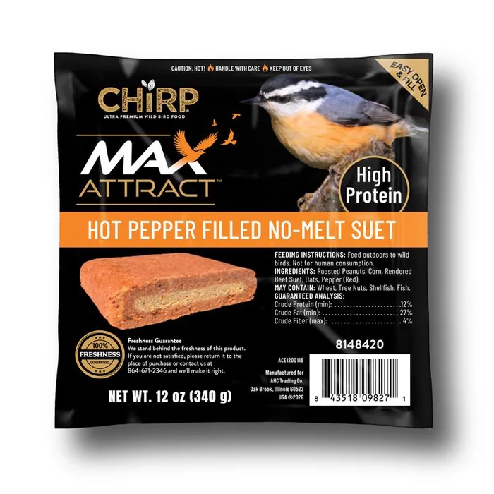 Chirp Max Attract Hot Pepper Suet 12 oz (Pack of 12)