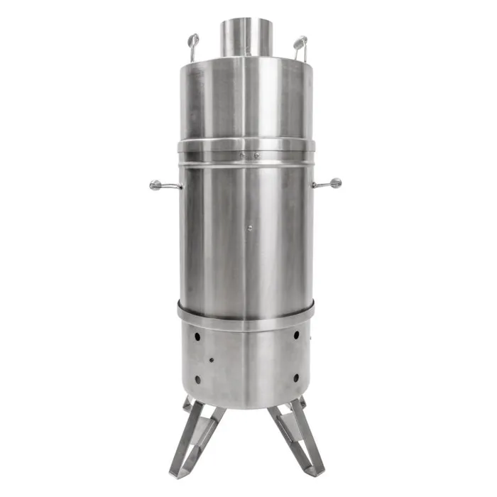 Orion Cooker Charcoal Vertical Outdoor Convection Cooker Silver