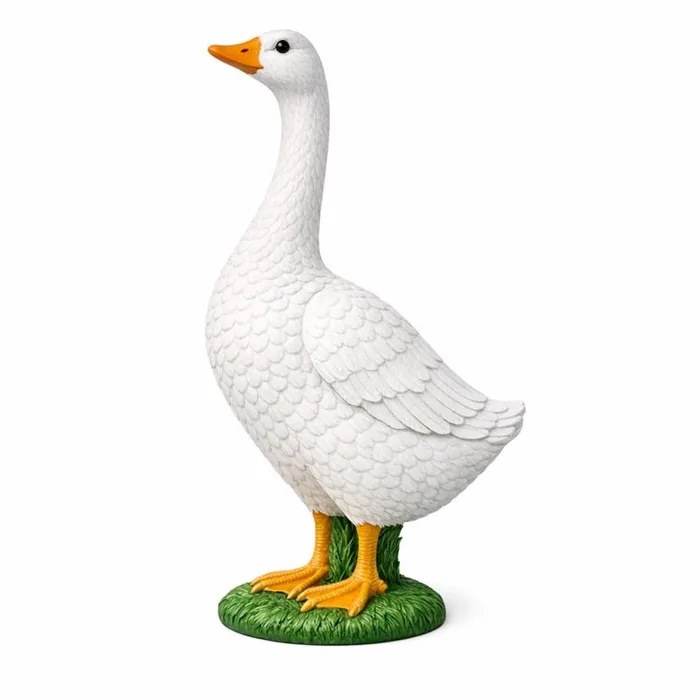 Living Accents Plastic White 20 in. Goose Statue