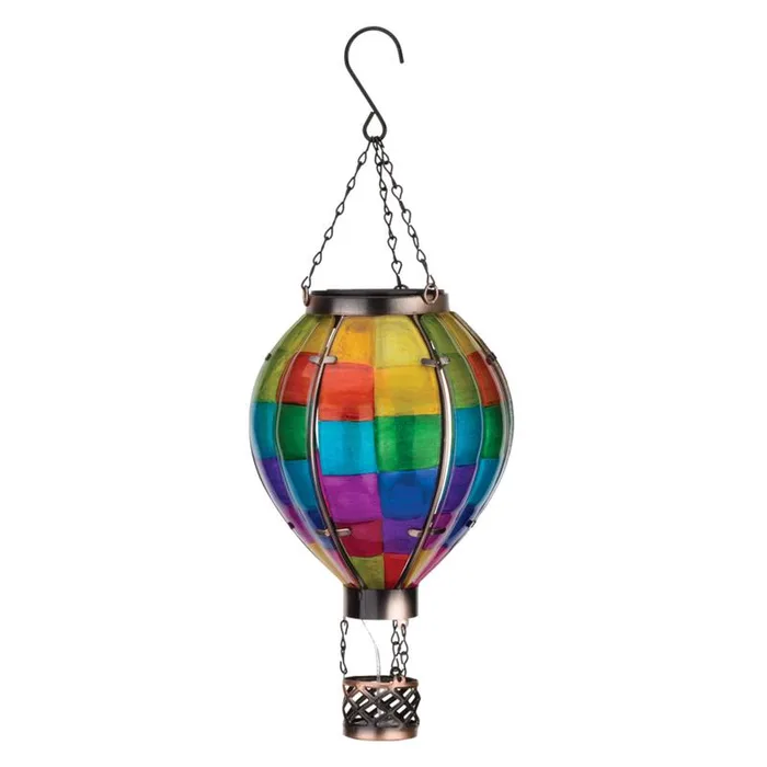 Regal Art & Gift Multicolored Glass/Metal 15 in. H X 5 in. L Solar Air Balloon (Pack of 4)