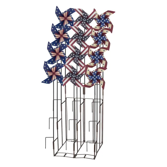 Regal Art & Gift Multicolored Metal 36.5 in. H X 9.5 in. L Garden Stake Spinner (Pack of 12)