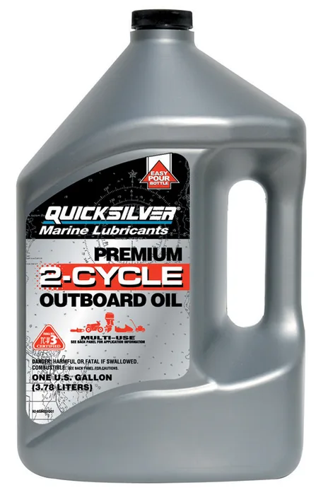 Quicksilver Marine Lubricants TC-W3 2-Cycle Outboard Motor Oil 1 gal 1 pk (Pack of 3)
