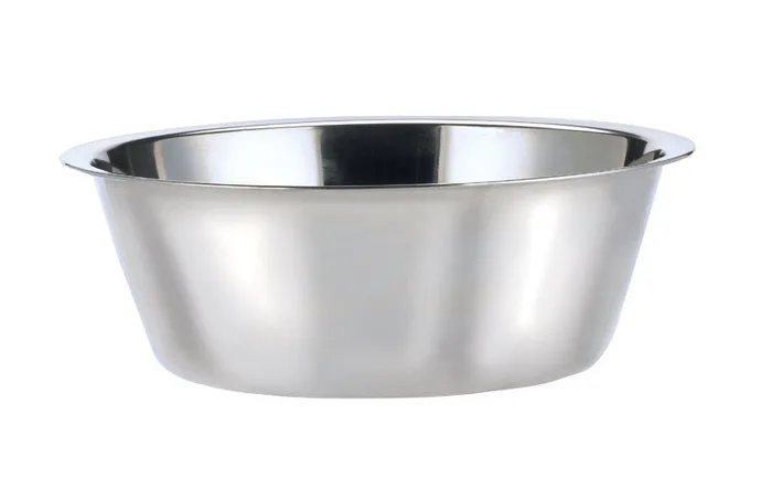 HiLo Silver Plain Stainless Steel 5 qt Pet Dish For Dogs