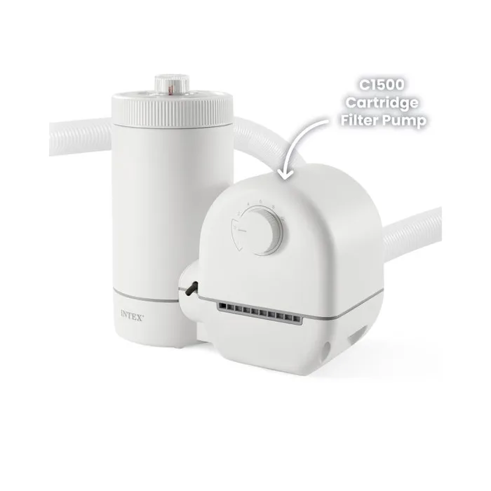 Intex Krystal Clear Above Ground Filter Pump 1500 gal 14.1 in. H X 18.1 in. W X 12.5 in. L