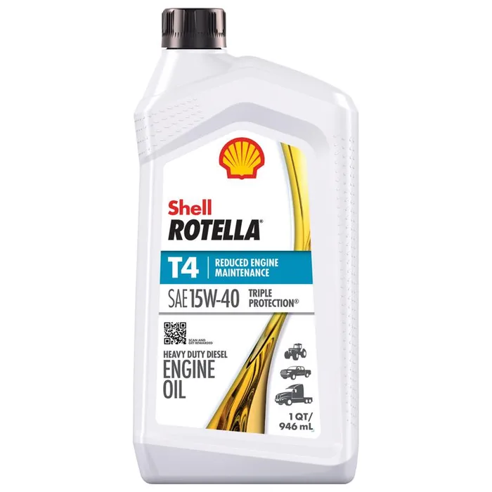 Shell Rotella 15W-40 Diesel Heavy Duty Engine Oil 1 qt 1 pk (Pack of 6)