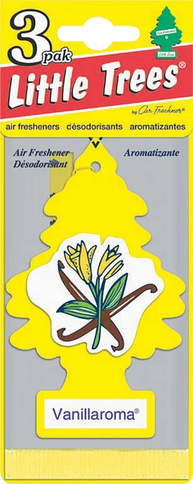 Little Trees Vanillaroma Scent Car Air Freshener Solid 3 pk (Pack of 8)