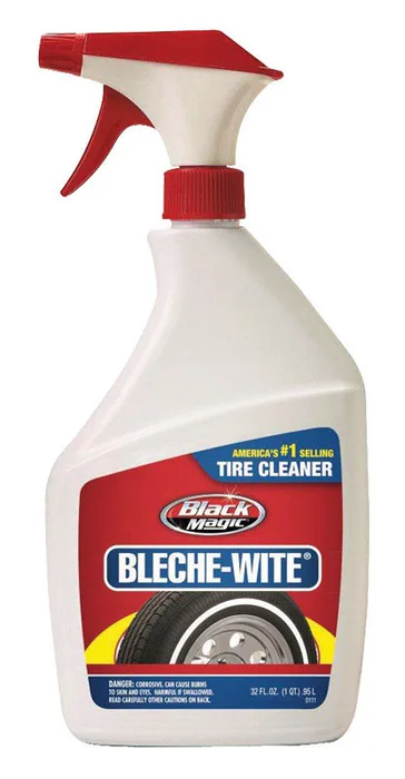 Black Magic Bleche-White Tire Cleaner 32 oz (Pack of 4)
