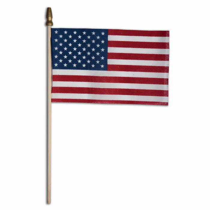 Valley Forge USA Stick Flag 4 in. H X 6 in. W (Pack of 48)