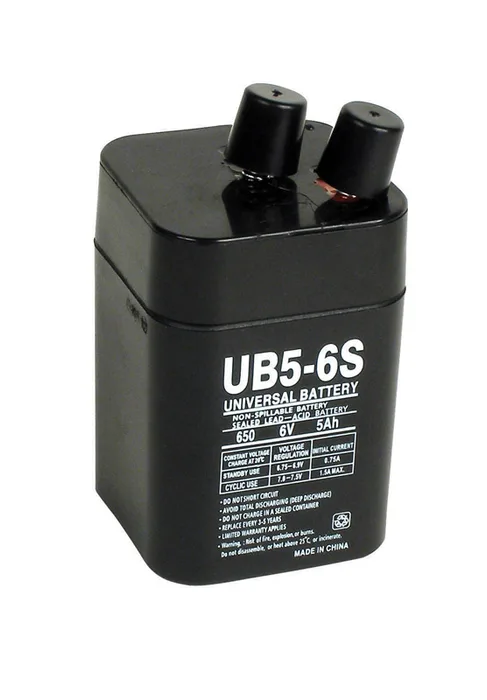 Universal Power Group UB5-6S 5 Ah 6 V Lead Acid Battery (Pack of 2)