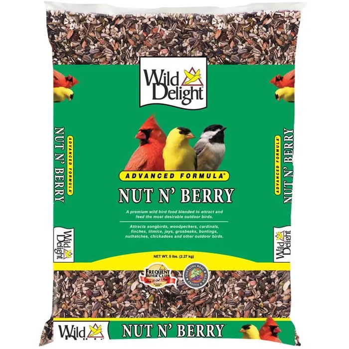 Wild Delight Nut N Berry Wild Bird Food 5 lb (Pack of 6)