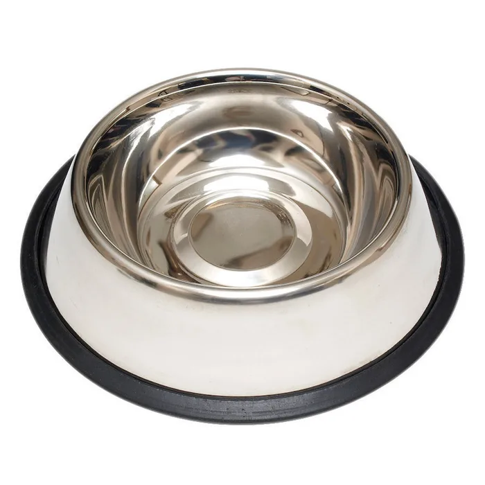 HiLo Silver Plain Stainless Steel 32 oz Pet Dish For Dogs
