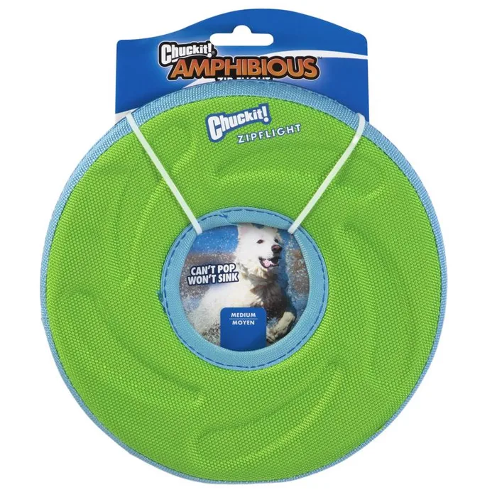 Chuckit! For Dog Assorted Canvas Amphibious Flying Ring Flyer Dog Toy Medium 1 pk