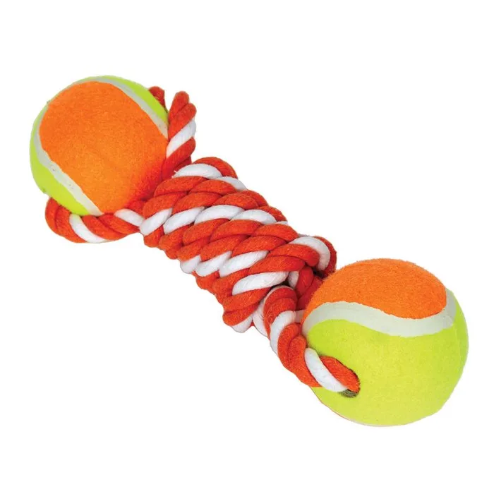 Boss Pet Digger's For Dog Multicolored Rubber Assorted Styles Tennis Ball Tug Toys Large 1 pk