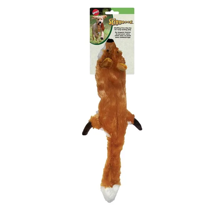 Spot Skinneeez For Dog Brown Plush Fox Dog Toy Large 1 pk