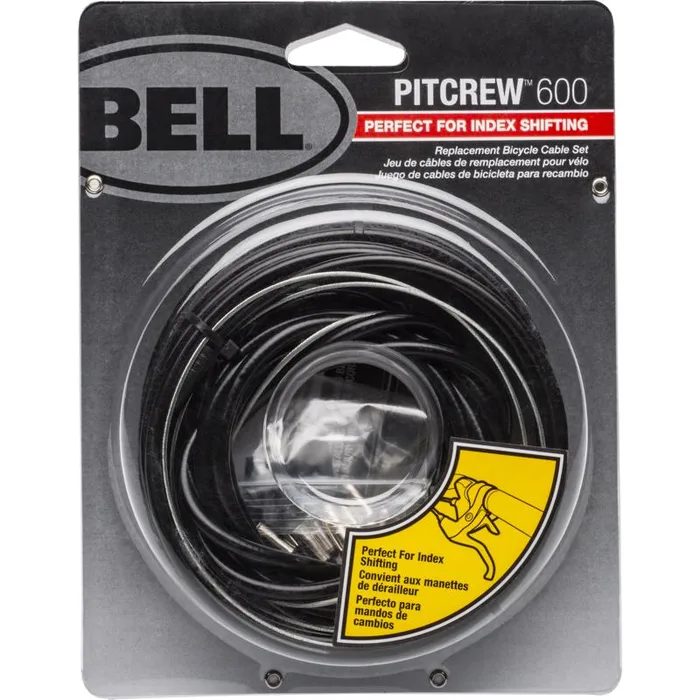 Bell Sports Pitcrew 600 Steel Bike Cable Repair Set Black (Pack of 2)