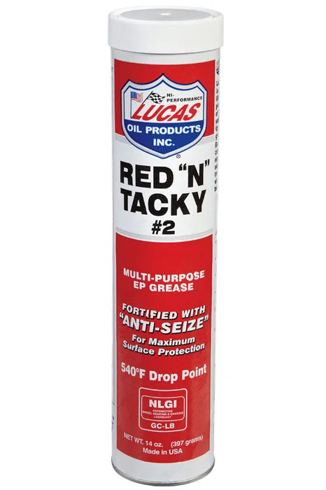 Lucas Oil Products Red N Tacky Red Lithium Grease 14 oz (Pack of 10)