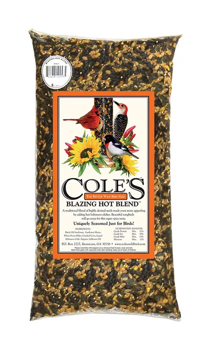 Cole's Blazing Hot Blend Wild Bird Food 5 lb (Pack of 6)