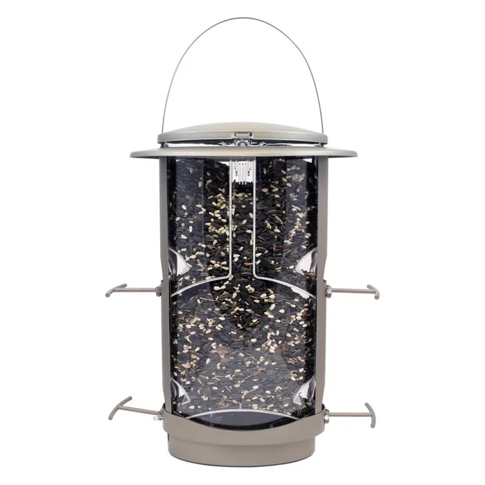 Squirrel-X Wild Bird 4.2 lb Metal/Plastic Tube Bird Feeder 4 ports