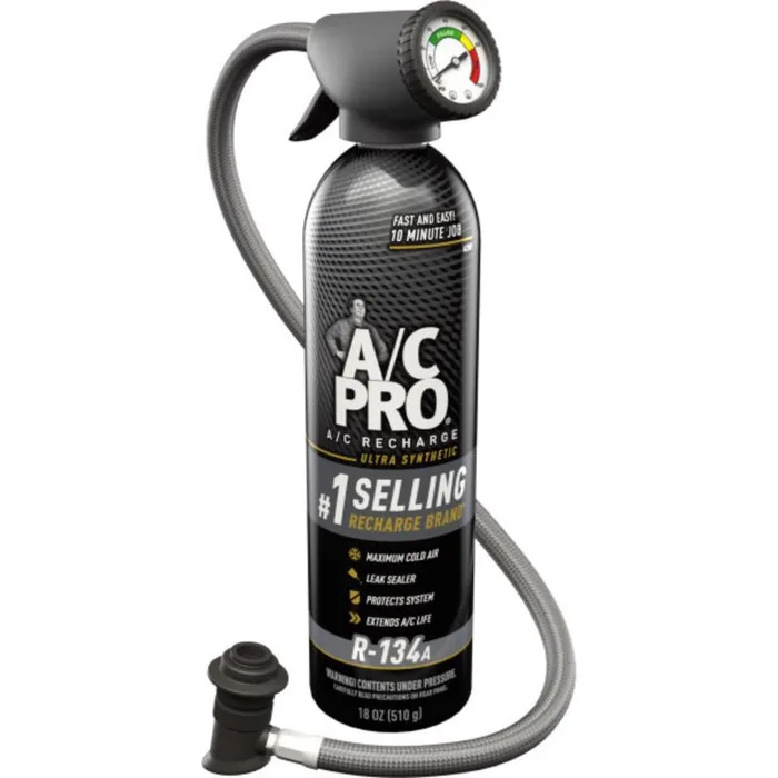 A/C Pro R134a Refrigerant Recharge Kit 18 oz (Pack of 4)