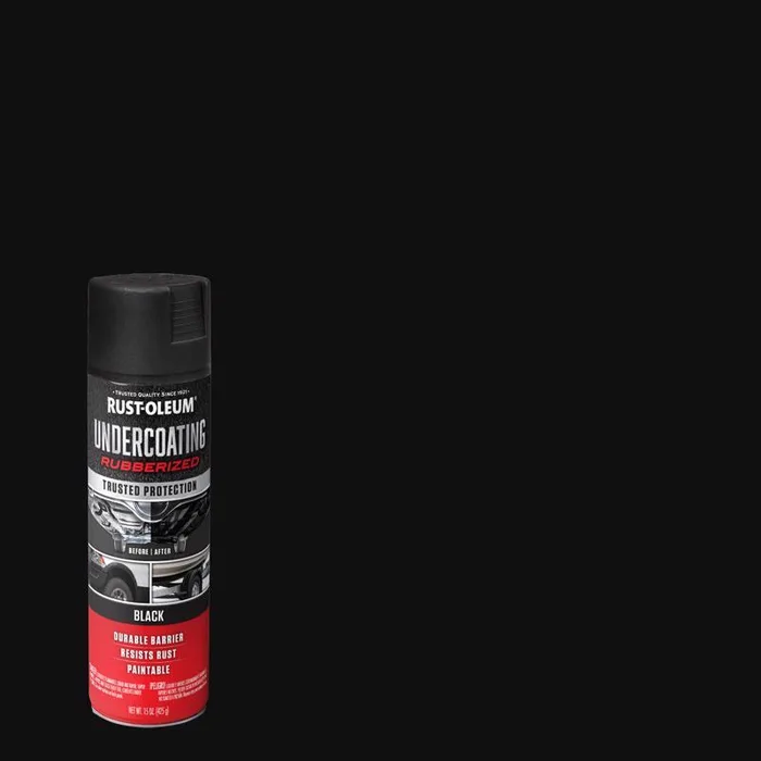 Rust-Oleum Automotive Flat/Matte Black Professional Grade Undercoating 15 oz (Pack of 6)