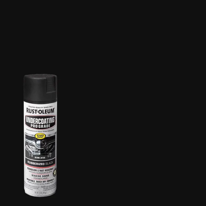Rust-Oleum Automotive Flat/Matte Black Professional Grade Undercoating 15 oz (Pack of 6)