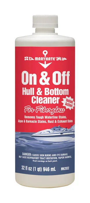 MaryKate On & Off Hull and Bottom Cleaner Liquid 32 oz (Pack of 12)