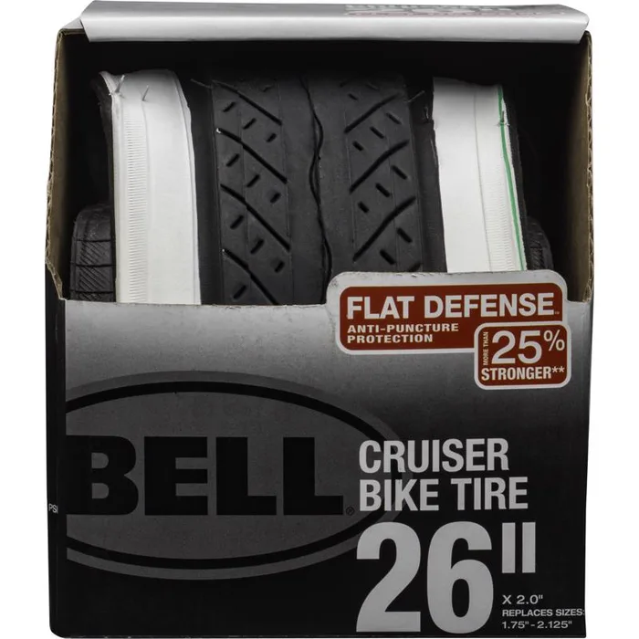 Bell Sports White Wall Cruiser 26 in. Rubber Bicycle Tire 1 pk (Pack of 2)