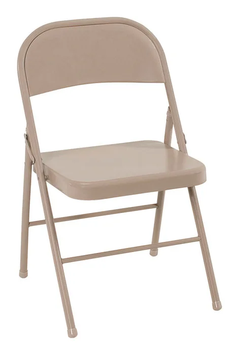 Cosco Antique Sand Metal Folding Chair 1 pk (Pack of 4)