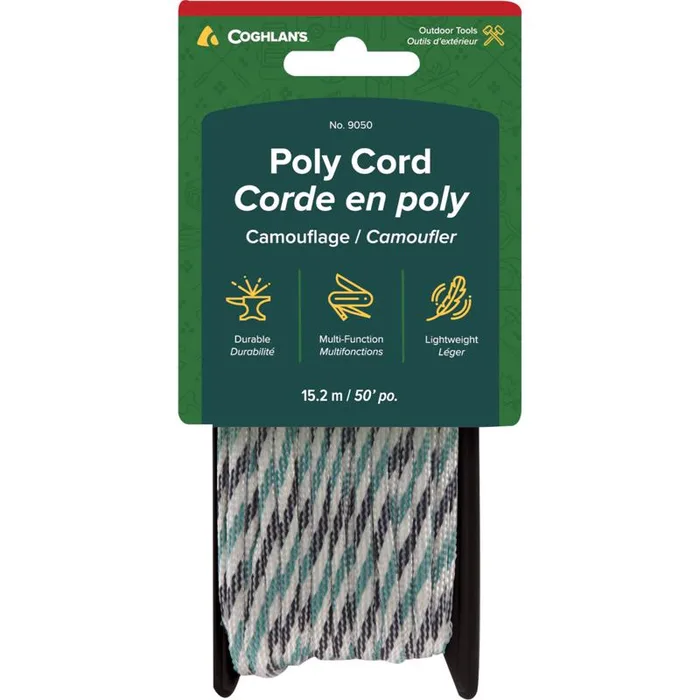 Coghlan's Camouflage Tent Cord 0.25 in. W X 50 ft. L 1 pk
