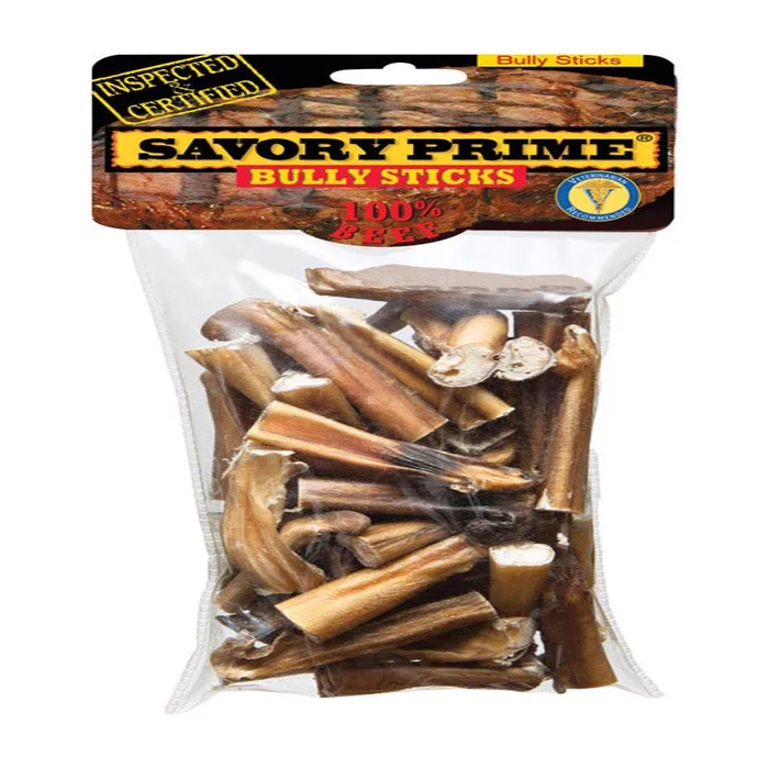 Savory Prime Naturals Braided Beef Grain Free Bully Stick For Dogs 10 oz 3-5 in.