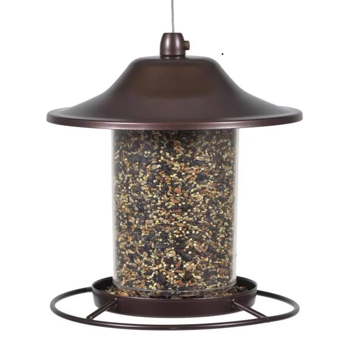 Perky-Pet Wild Bird 2 lb Metal/Plastic Panorama Bird Feeder 1 ports (Pack of 2)