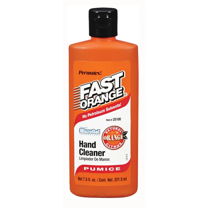 Permatex Fast Orange Citrus Scent Pumice Lotion Hand Cleaner 7.5 oz (Pack of 12)