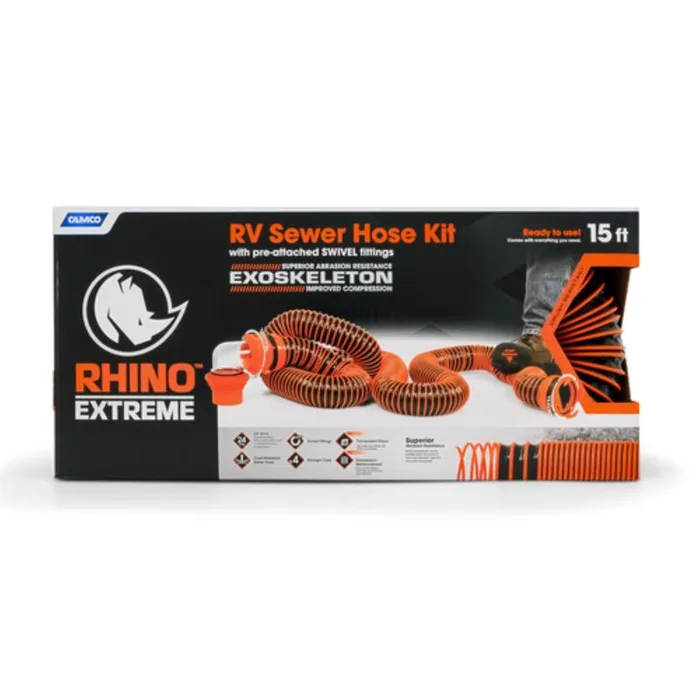 Camco RhinoExtreme RV Sewer Kit 1 pk
