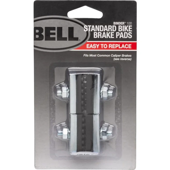 Bell Sports Binder 100 Rubber Bike Brake Pads Black/Silver