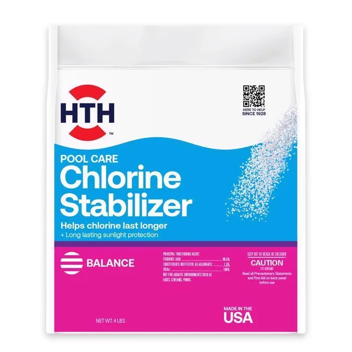 HTH Pool Care Granule Chlorine Stabilizer 4 lb (Pack of 4)