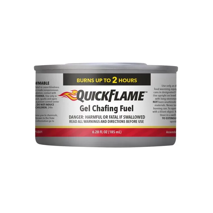 Sterno Quick Flame Chafing Fuel Steel 6.28 fl. oz. 1 pk